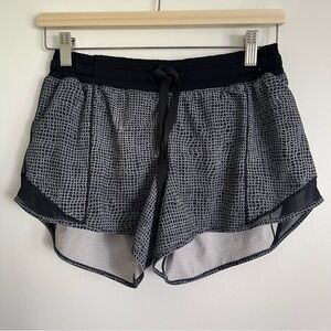 Lululemon Hotty Hot Athletic Sports Short - Fall Net White Black - US 6